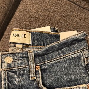 Agolde High Rise Blue Denim Jeans